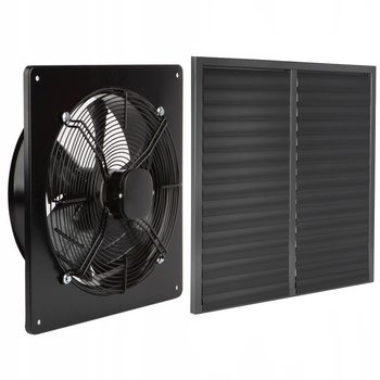630 mm průmyslový odsávací ventilátor + žaluzie