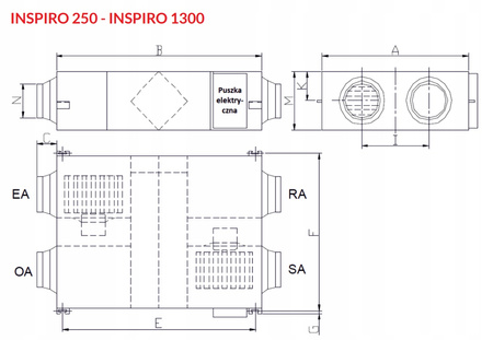 Rekuperátor 1300 m3/h - Reventon Inspiro 1300 + panel