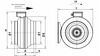 Kanálový ventilátor 150 mm výkon 720 m3/h